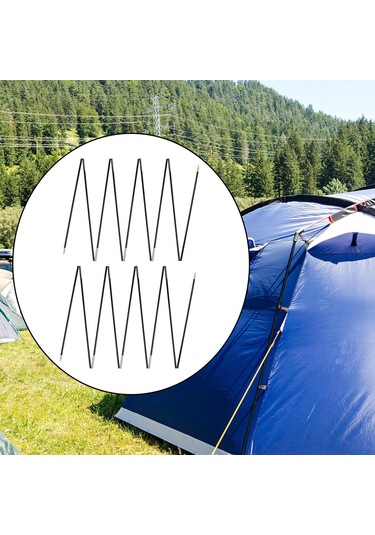 Homyl Fiberglas Çadır Direkleri Yedek Siyah 3,9-m-3-ila-4-kişi Siyah