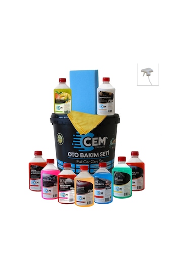 Cem Full Oto Bakım Seti 12 Parça