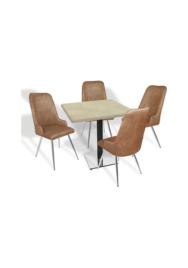 Karanfil Werzalit Kare - Çırağan Masa Takımı 80x80