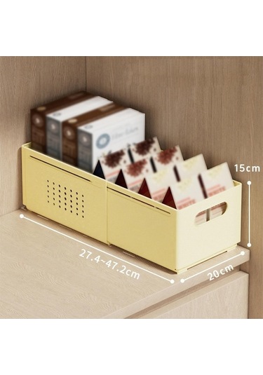 Pazly Suntek Orta Kutusu Kremalı Geri Depolama Çekmece Çekilebilir - İs Krem