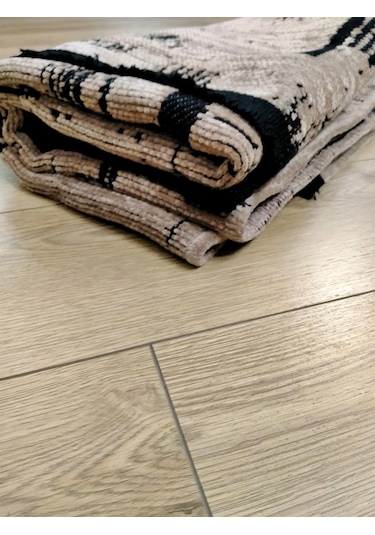 Çam Halı Bodrum Bdr 114 Bej Özel Latex Kaymaz Tabanlı Kilim