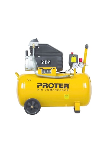 Proter 2 Hp 8 Bar 50 LT Yağlı Hava Kompresörü