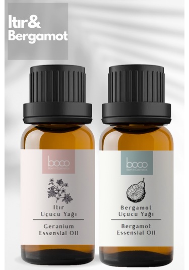 Boco Born In Cosmetics Bergamot + Itır Saf Aromaterapi Uçucu Yağı 2 x 10 ML
