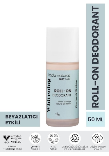 Bade Natural Whitening Roll-On Deodorant 50 ML