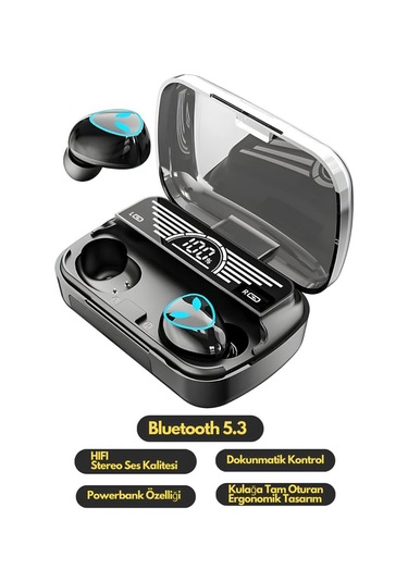 Bukrem Store BUK-M20 Bluetooth 5.3 Kablosuz Kulak İçi Kulaklık