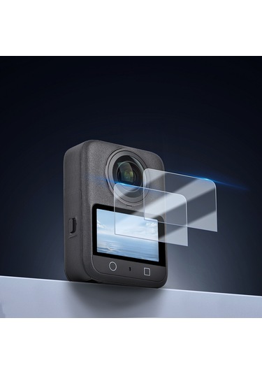 Xindoker Osmo 360 Kamera Ekran Koruyucu - Cam Temperli 9h Sertlikli, Yüksek Çözünürlük, Parmak İzi Engeli, 0.33mm İnce, Şarjlı Dokunmatik Desteği 1 Adet