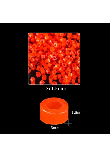 Homyl 100x Elastik Kauçuk Pelet Yem Bantları Bloodworm 1,5-mm