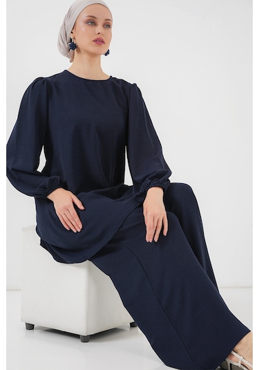Bigdart Ayrobin Tunik Pantolon Alt Üst Takım 6712 - Lacivert