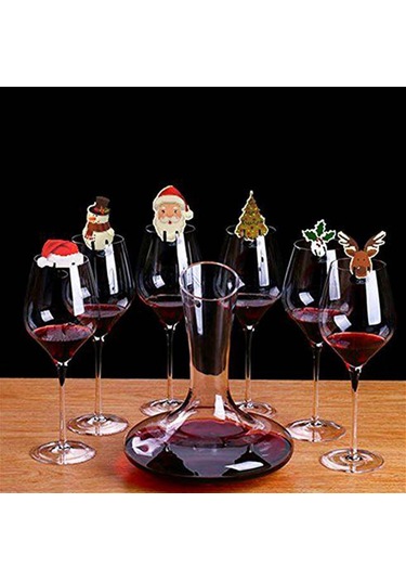 Reedark 10 Adet Şık Noel Bardak Kartı - Kişiselleştirilebilir Parti Dekorasyonu, Kağıt Malzeme, Çeşitli Tasarımlar