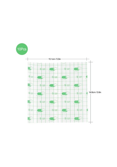 Teltree 10 Adet Nefes Alabilir Dövme Koruma Bandı - Hızlı İyileşme Ve Su Geçirmez Film 112 Karakter