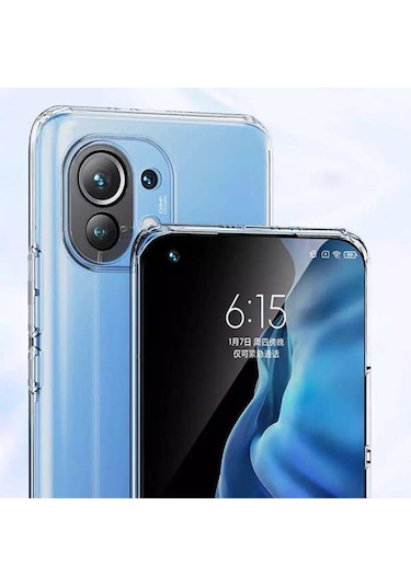 Gor Xiaomi Mi 11 Kilif Kamera Korumali Seffaf Silikon Kilif 563569665