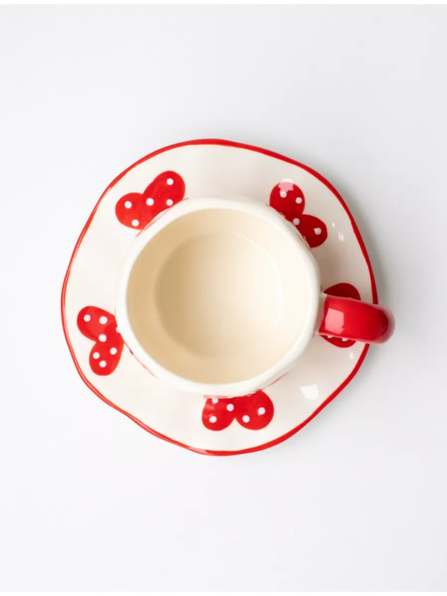 Perex Çay Takımı, Fincan Ve Tabak Seti, El Yapımı Kâse 197882875 Sütlü