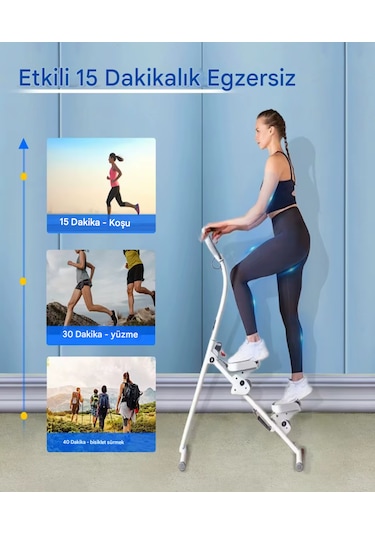 C-01 Katlanabilir Dikey Tırmanma Egzersiz Aleti Stepper Kondisyon