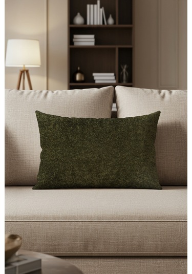 Sezyon Juno Desenli 30x50 Yeşil Kırlent Kılıfı Yeşil