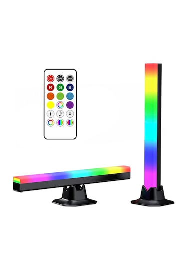 Orbus Rgb Led Işık Çubuğu - Ses Sensörlü, Uzaktan Kumandalı, Usb