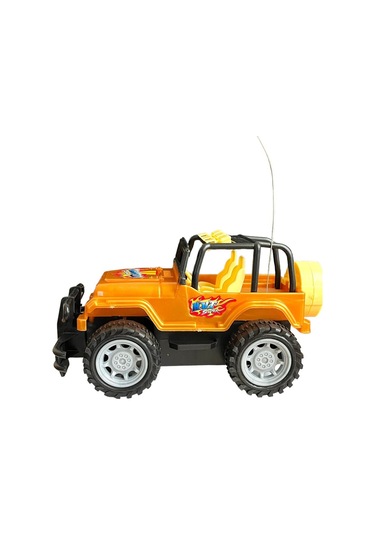 Çocuk Safari Arazi Aracı Uzaktan Kumandalı Yarım Fonksiyon Ileri Geri Oyuncak Jeep Jip Araba - Kahverengi