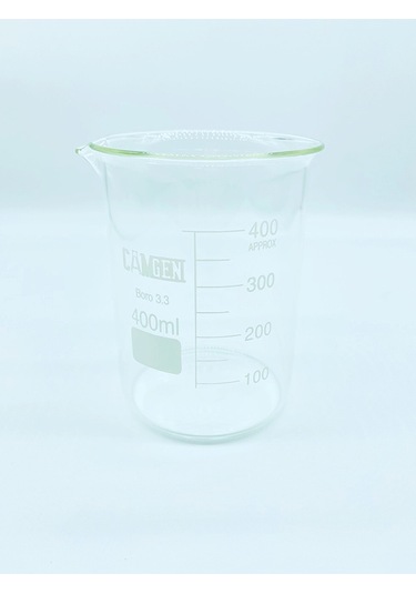 BEHER DERECELİ BOROSİLİKAT CAM 400ML - 1 ADET