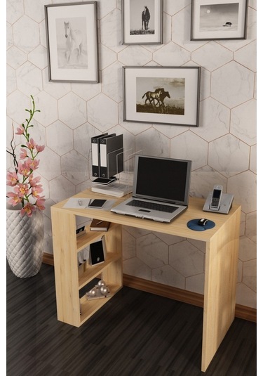 Bej Safir Meşe Çalışma Masası Safir Meşe