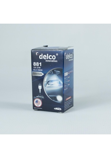 Delco U.s.a H27 881 Sis Farı Ampulü 12 Volt 27w Eğri Soket 10 Adet