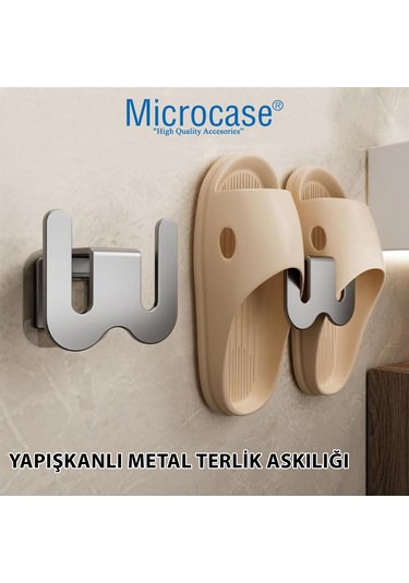2'li Siyah Metal Terlik Askılığı Çok Fonksiyonlu Askılık Al4933