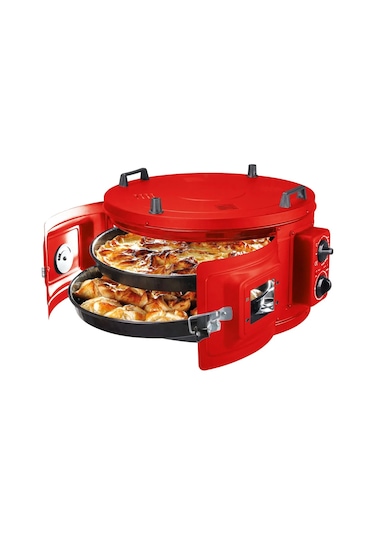 İtimat 1013 Termostatlı 24 LT Çift Tepsili Yuvarlak Davul Fırın