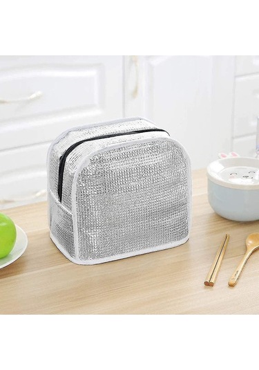 Fermuarlı, Piknik Çantası, Ön Cepli, İş Seyahati, Öğle Yemeği Kutusu Ve Yiyecek Kabı İle Uyumlu, Yeniden Kullanılabilir Öğle Yemeği Çantası Çok Renkli