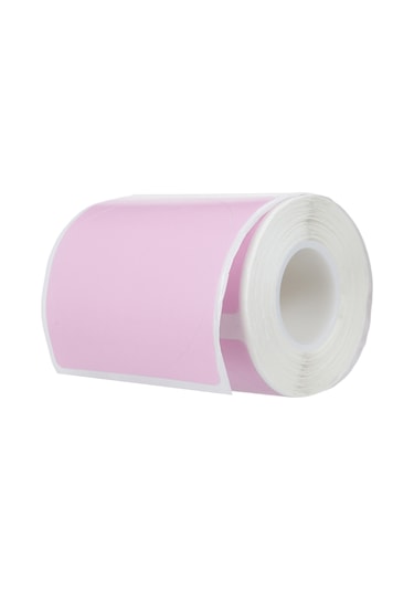 Ximistore9 Phomemo Ve Detonger Modelleri İçin 50x50mm 150 Yaprak Pembe Isıya Duyarlı Dairesel Etiket