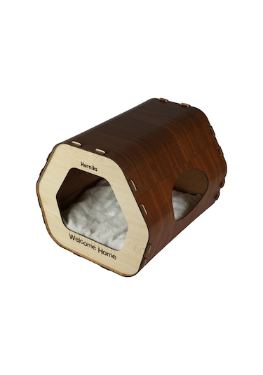 Herniks Mdf Altıgen Kedi Evi 36 CM Hr3029