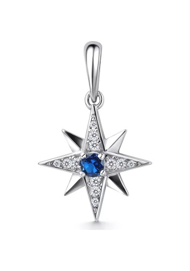 Gold Plaza Jewelry 925 Ayar Gümüş Yıldız Küpeler Taşlı Boyun Zinciri 188944890 Gri