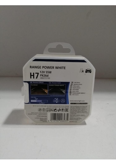 Narva Far Ampülü 12v 55w H7 Beyaz Işık Xenon