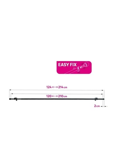 Sfrmarket Duvara Monte Tel Kollu Perde Askısı Siyah 159937064 Siyah