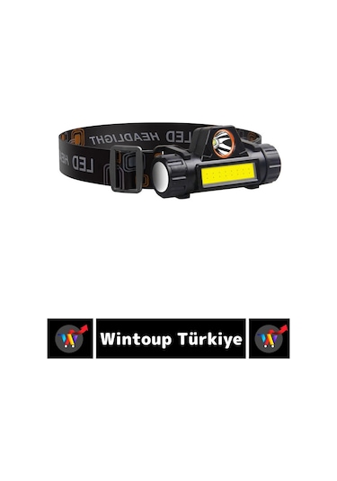 Profesyonel Kamp Avcı Balıkçı Deprem Güçlü Işık Mıknatıslı Sabitleme Şarjlı Powerled Kafa Lambası Çok Renkli