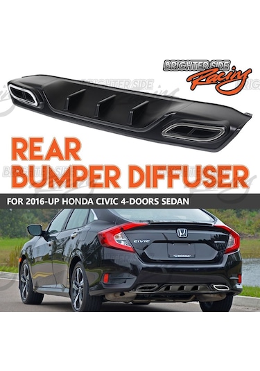 Honda Civic Fc5 Arka Difüzör Tampon Plastik  Amg Model 201