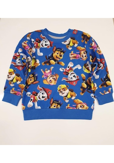 Paw Patrol Kışlık Çocuk Sweatshirt Mavi
