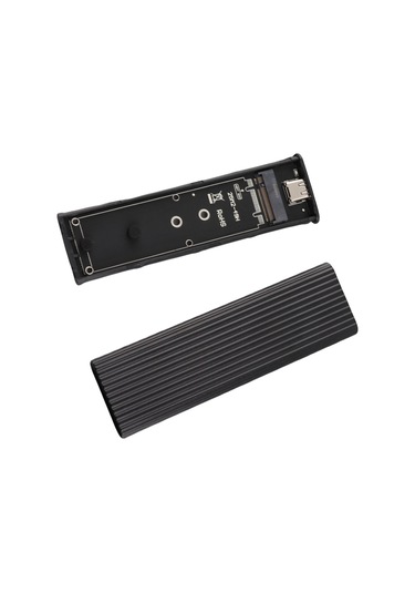 Vkemall M.2 Ngff Sata Ssd Kutusu, Usb 3.1 Type-c, Alüminyum Kasa, Uasp Hızlandırma, Araçsız Kurulum, Siyah