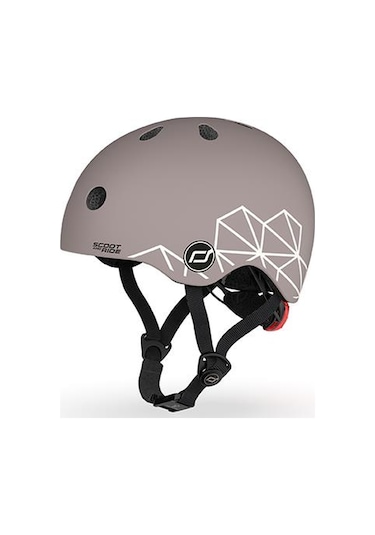 Scoot And Ride Lifestyle Bebek Kaskı Xxs-s Brown Lines 181206-96563