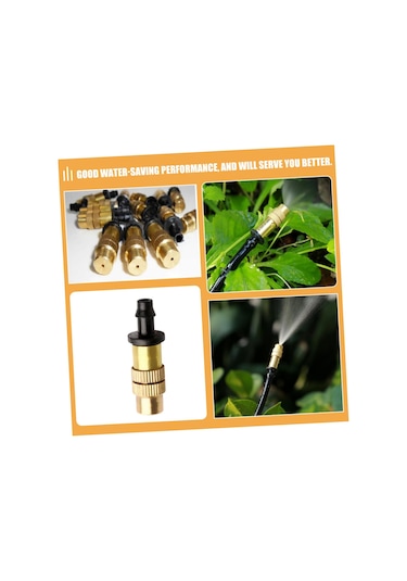 Bahçe Sulama Nozulu Seti 16 Adet Bakır Düşük Basınçlı Sisleme Standart