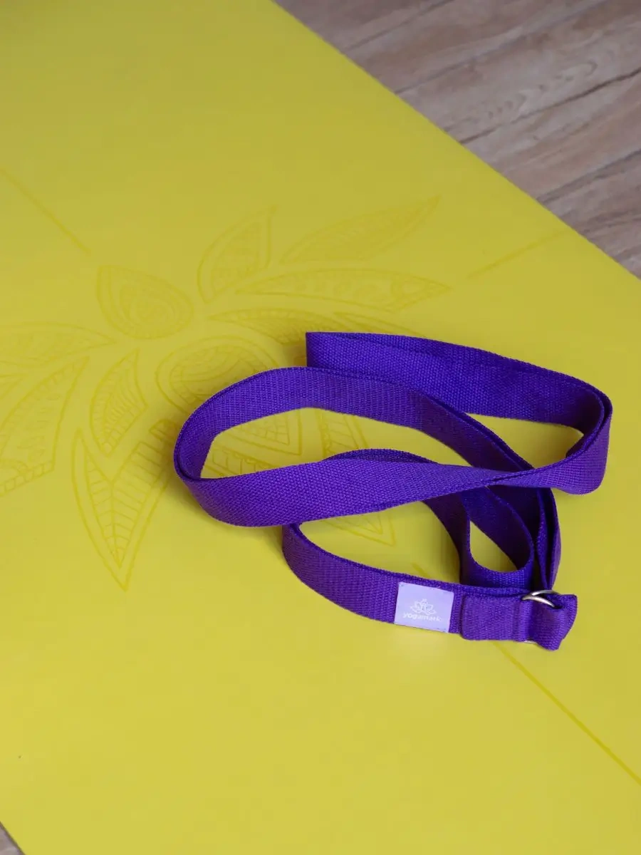 Yogamatic Yoga, Esneklik, Fitness İçin Pamuklu Antrenman Kayışı 169433196 Violet