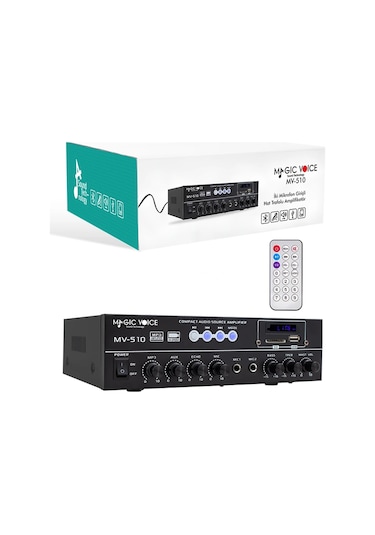 Magıcvoıce Mv-510 50 Watt Usb/sd/bluetooth 2 Mik.,eco Lu+2sd 2061 2 Li,uk Lı Girişli Hat Trafolu Anf