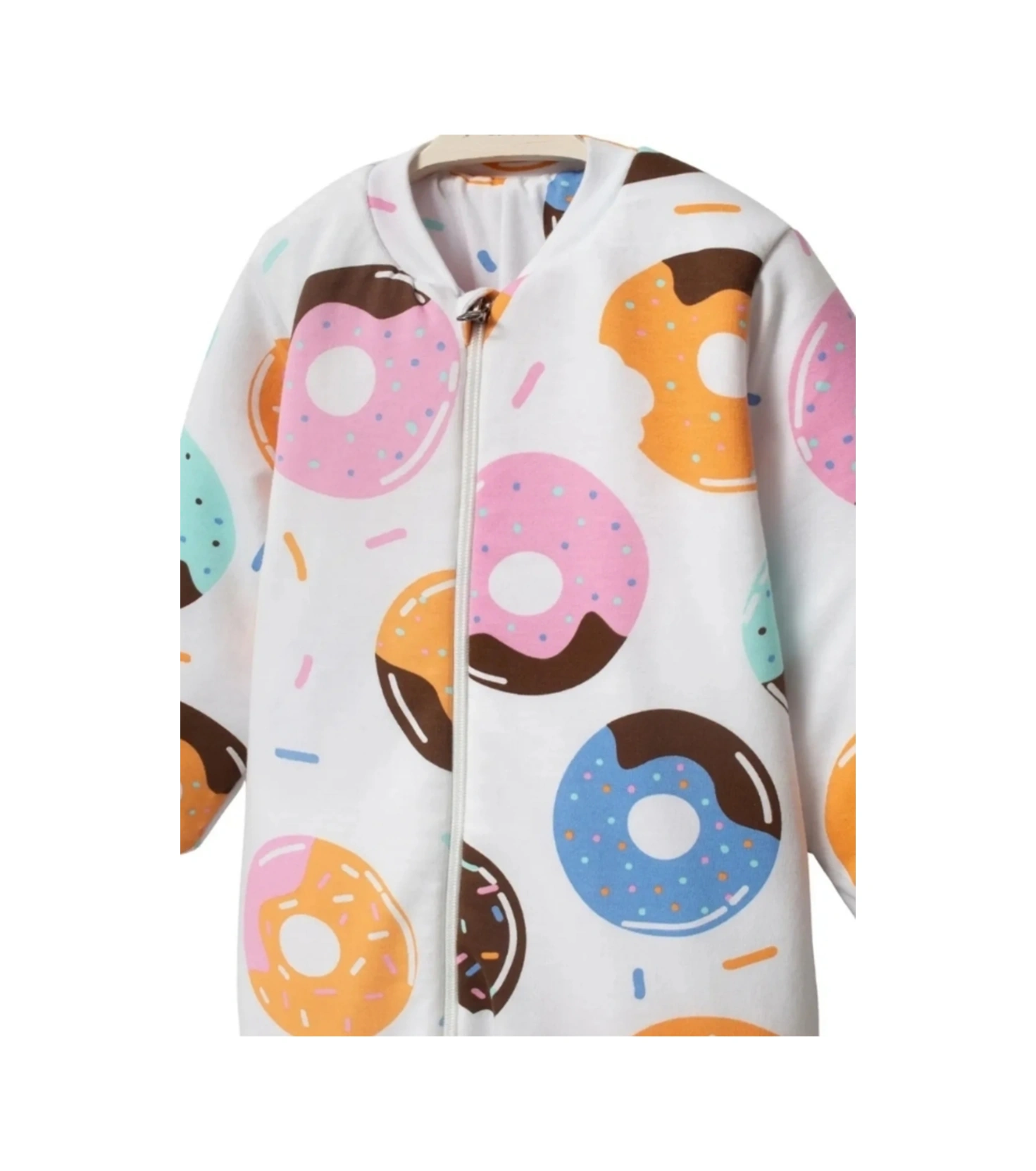 Fermuarlı Bisiklet Yaka Uyku Tulumu Çoraplı Patikli 2,5 Tog Çok Renkli