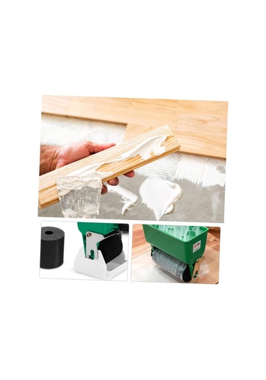 Elde Tutkal 2 Silindirler 1 Base 7.5 Cm Genişliğinde Profesyonel Kaplama Yapıştırma Aracı Marangozluk