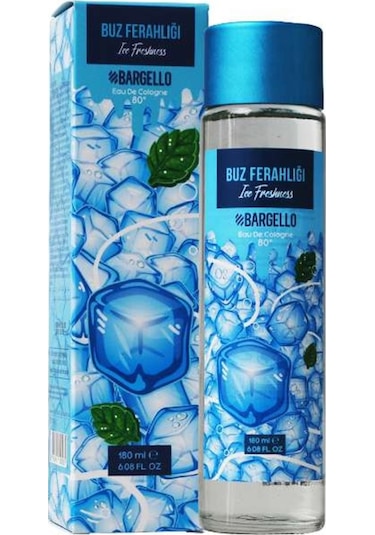 Bargello 80 Derece Buz Ferahlığı EDC Kolonya Cam Şişe 180 ML