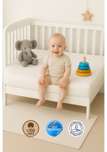 Formeya %100 Pamuk Sıvı Geçirmez Bebek Ve Çocuk Alezi