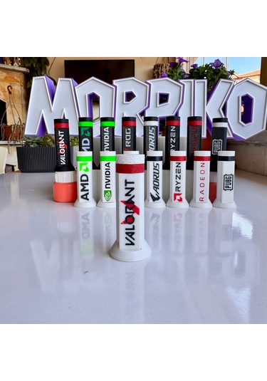 Valorant Tasarım Yükseklik Ayarlı Ekran Kartı Destek Aparatı