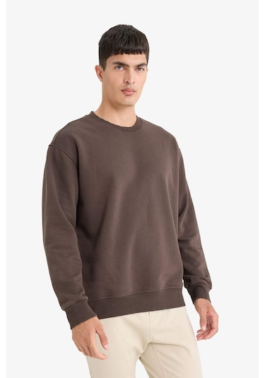 Defacto Relax Fit Bisiklet Yaka Kalın İçi Yumuşak Tüylü Basic Düz Sweatshirt T5139az25aubn581 Kahve Defacto Relax Fit Bisiklet Yaka Kalın İçi Yumuşak Tüylü Basic Düz Sweatshirt T5139az25aubn581 Kahve