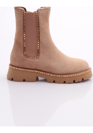 Dgn 7023 Kadin Bot 7023-2219-12322 Nude Süet