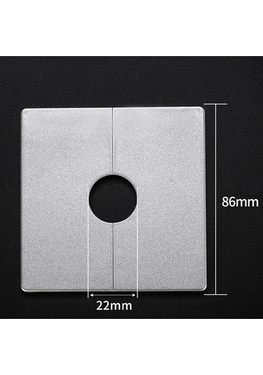 Sones Kare Delik Dekorasyon Kapağı Duvar Deliği Tıkacı, Stil: 2.2cm Delik Gümüş