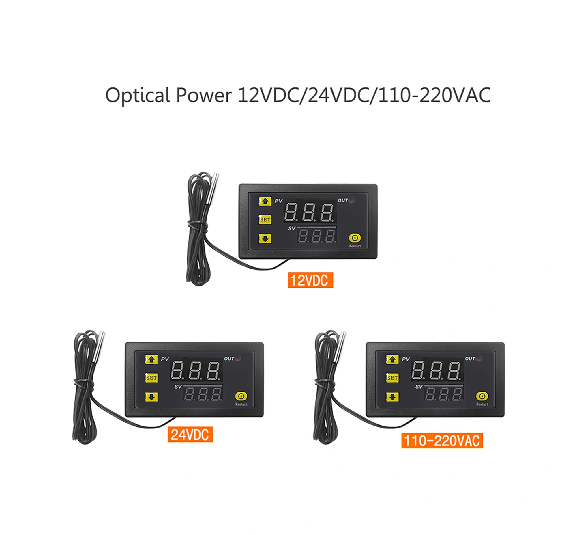 Skycity W3230 Mikro Isı Kontrol Paneli -55 C/+120 C Aralığında, Sayısal Göstergeli, 0.1 C Hassasiyetli, 110-220vac, Röle Çıkışı