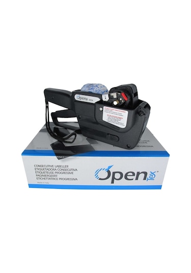 Open Tex 2234 7 Haneli Etiketleme Makinesi Siyah