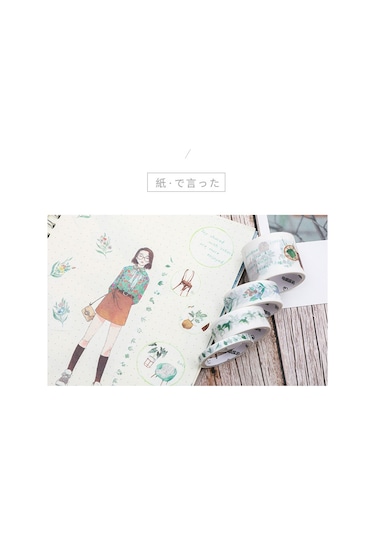 Springsun Washi Bant Seti - 4 Rulo 3 Farklı Genişlik Dekoratif Maskeleme Bandı El Sanatları & Dıy İçin: Scrapbooking, Planlayıcı, Hediye